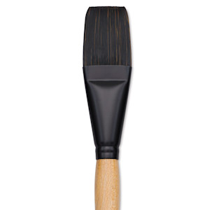 Princeton Catalyst Polytip Bristle Brush - Flat, Long Handle, Size 20