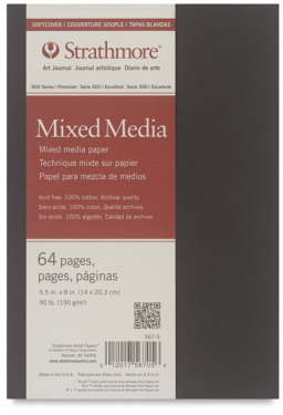 Strathmore Softcover 500 Series Mixed Media Art Journal - 8'' x 5-1/2'', 32 Sheets