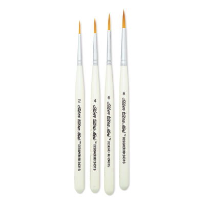 Silver Brush Ultra-Mini Brush Set - Ultimate Round Brushes, Set of 4