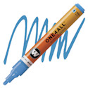 Molotow One4All Acrylic Marker - 4 mm Tip, Shock Blue Middle, Bullet Tip