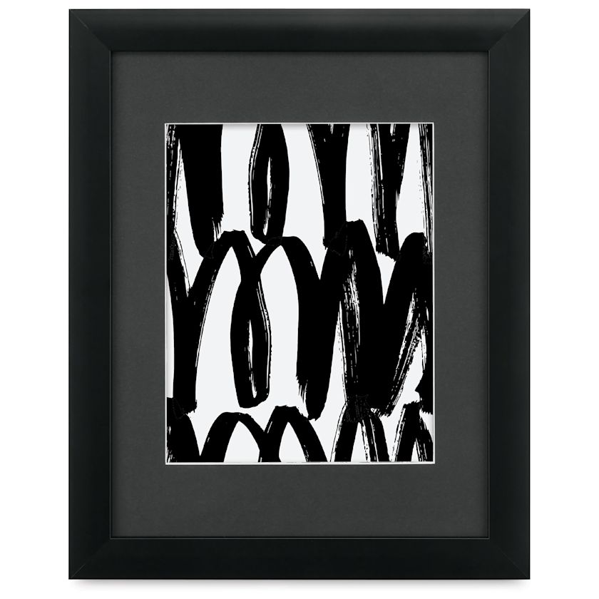 Blick Sheffield Frame Black w/ Black Mat, 11" x 14" BLICK Art Materials