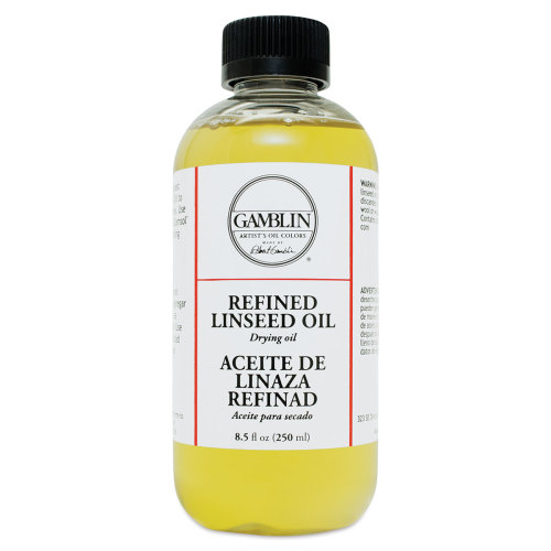 Gamblin Refined Linseed Oil - 8.5 oz bottle