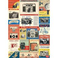 Cavallini Vintage Cameras Printed Paper