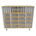 Whitney Brothers ElevatED Classroom Organizer - 50" W x 15" D x 43" H