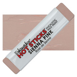 Enkaustikos Hot Sticks Encaustic Wax Paints - Sienna Pink, 13 ml stick