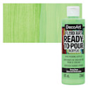 DecoArt Fluid Art Ready-To-Pour Acrylic - Neon Green, 8 oz Bottle