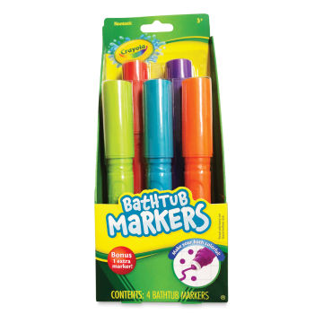 Crayola Bathtub Markers - Front of package of 5 Markers
