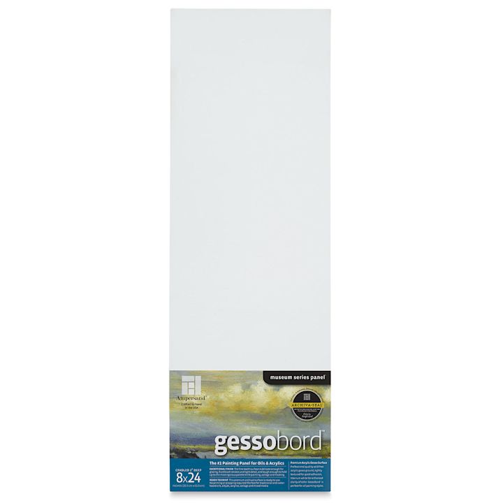 Ampersand Gessobord 8" x 24", 2" Cradled BLICK Art Materials