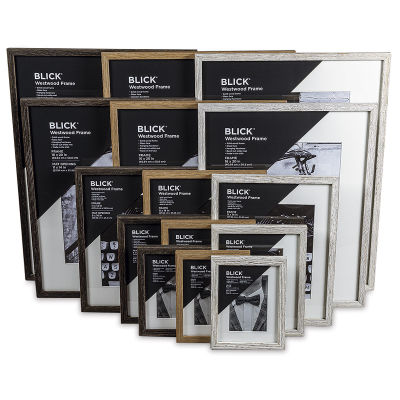Blick Westwood Frames - Three finishes with mats in assorted sizes shown
