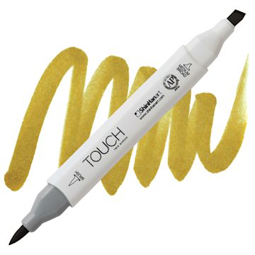 Open in modal - ShinHan Touch Twin Brush Marker - Walnut BR100 marker and swatch