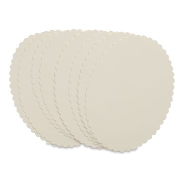 Open in modal - Blick Cards and Envelopes - 4 Bar Scallop Card, Soft White, 3-1/2" x 4-7/8", Pkg of 10