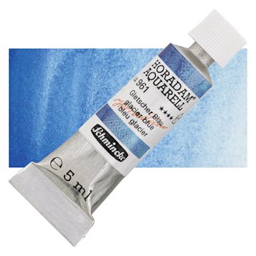 Open in modal - Schmincke Horadam Aquarell Artist Watercolor - Glacier Blue, 15 ml, Tube and swatch