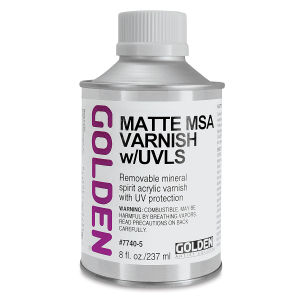 Golden MSA Acrylic Varnish - Matte, 8 oz can