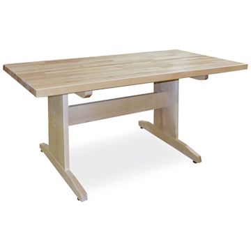 Open in modal - Hann Art Table - 60” L X 30” W X 26” H, Squared Corners, 1-3/4" Maple Top
