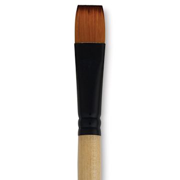 Open in modal - Dynasty Black Gold Brush - Shader, Short Handle, Size 18 close up