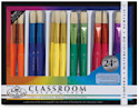 Royal & Langnickel White Bristle Classroom Value Pack - Chubby Brushes, Set of 24