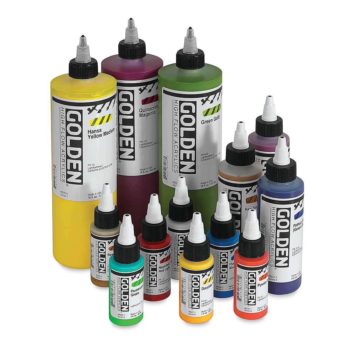 Golden High Flow Acrylic Paints and Sets