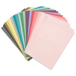 Sizzix Surfacez Cardstock - Assorted Colors, Package of 80 Sheets, 8-1/4"W x 11-3/4"L, 216 gsm (Out of packaging)