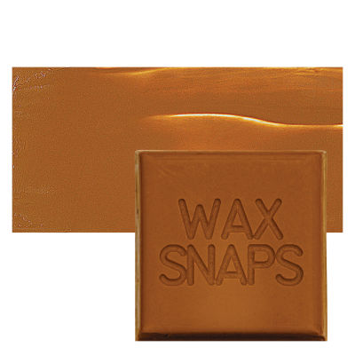 Enkaustikos Wax Snaps Encaustic Paints - Raw Sienna, 40 ml cake