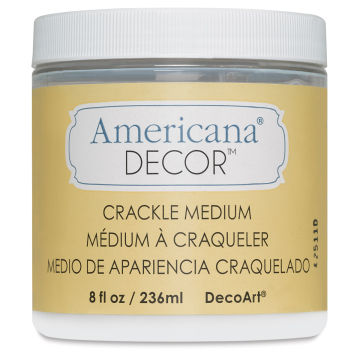 DecoArt Americana Decor Crackle Medium - Front of 8 oz jar