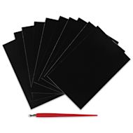 Essdee Black Pre-Inked Scraperboard