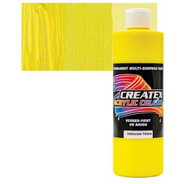 Open in modal - Createx Acrylic - Iridescent Yellow, Pint and swatch