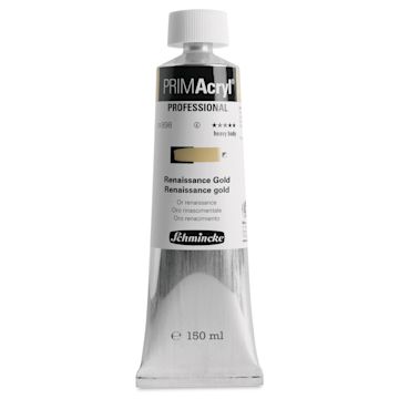 Open in modal - Schmincke Primacryl Professional Acrylic Paint - Renaissance Gold, 150 ml Tube