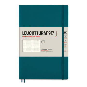 Leuchtturm1917 Dotted Softcover Notebook - Pacific Green, 5" x 7-1/2"