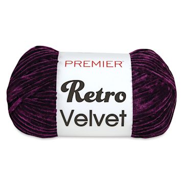Open in modal - Premier Retro Velvet Yarn - Purple, skein