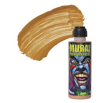 Open in modal - Chroma Mural Paint Marker - Glam Rock (Gold), 4 oz Can and swatch