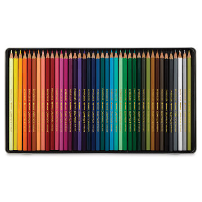 Caran d'Ache Swisscolor Water-Soluble Colored Pencils - Set of 40 (Set contents)