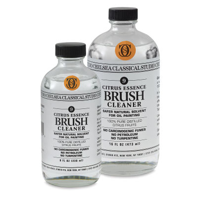 Chelsea Classical Studio Citrus Essence Brush Cleaner - Two size bottles shown