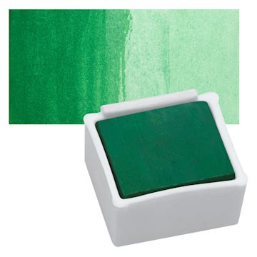 Open in modal - Derwent Inktense Paint Pan - Hooker's Green pan and swatch