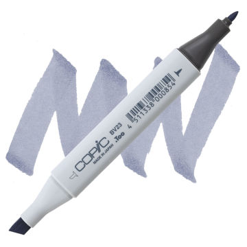 Copic Classic Marker - Gray Bluish Lavender BV23 swatch and marker