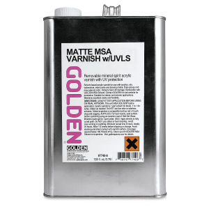 Golden MSA Acrylic Varnish - Matte, 128 oz tub