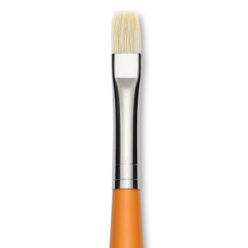 Isabey Chungking Interlocking Bristle Brush - Bright, Long Handle, Size 4
