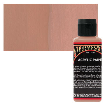 Alpha6 Alphakrylic Acrylic Paint - Blush, 5 oz (swatch and bottle)