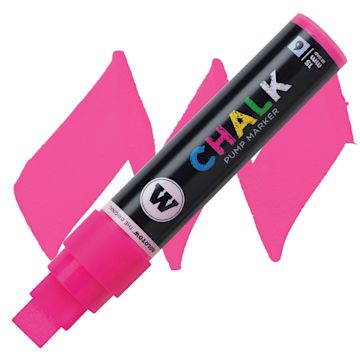 Open in modal - Molotow Chalk Marker - Neon Pink, 15 mm marker and swatch