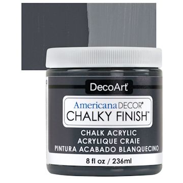 Open in modal - DecoArt Americana Decor Chalky Finish Paint - Relic, 8 oz jar and swatch