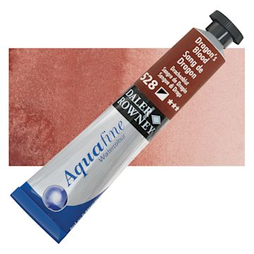 Open in modal - Daler-Rowney Aquafine Watercolor - Dragon's Blood, 8 ml Tube and swatch