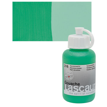 Lascaux Acrylic Gouache - Veronese Green, 85 ml bottle