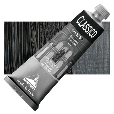 Maimeri Classico Oil Color - Ivory Black, 60 ml tube