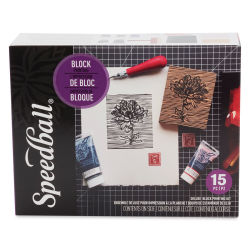 Speedball Deluxe Block Printing Kit (Front of packaging)