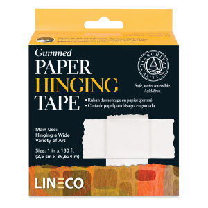 Lineco Gummed Paper Hinging Tape - 1" W x 130 ft L (In packaging)