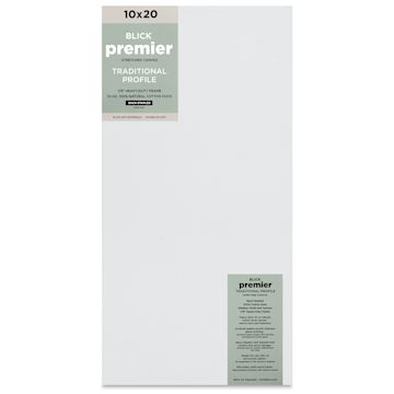 Open in modal - Blick Premier Stretched Cotton Canvas - Traditional Profile, Back-Stapled, 10" x 20", front