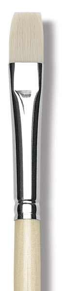 Open in modal - Da Vinci Top Acryl Synthetic Brushes- Closeup of Single Long Handle Bright Brush shown