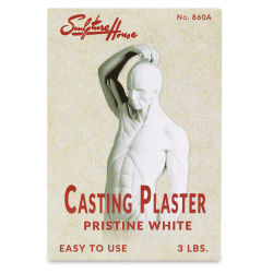 Sculpture House Casting Plaster - Pristine White, 3 lb