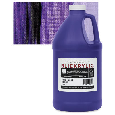 Blickrylic Student Acrylics - Violet, Half Gallon