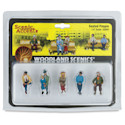 Woodland Scenics Model Scenery - Seated Scale People, Pkg of 5, 1/4