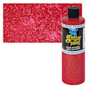 Chroma Glitter Tempera Paint - Red Glitter, 16 oz